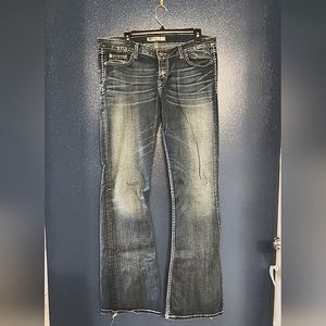 BKE DENIM Sabrina Boot Cut Low Rise Blue Denim Jeans Women's Size 33x35 1/2